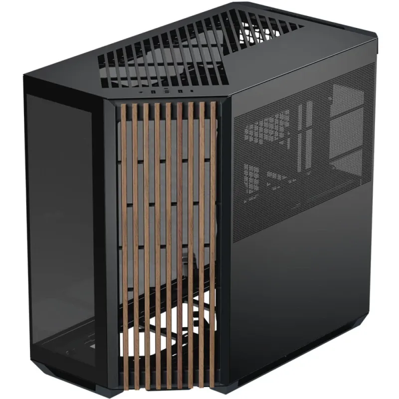 Caixa ATX APNX V1 Preto/Madeira
