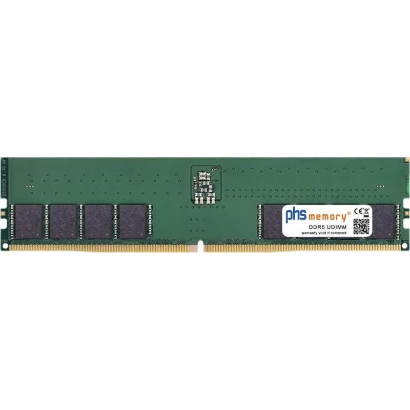 Memória RAM PHS-memory SP609475 32GB DDR5 5600MHz DIMM Preto unbuffered