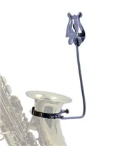 Estante de Marcha Sax Soprano curvo Samba 1292SM Prateado
