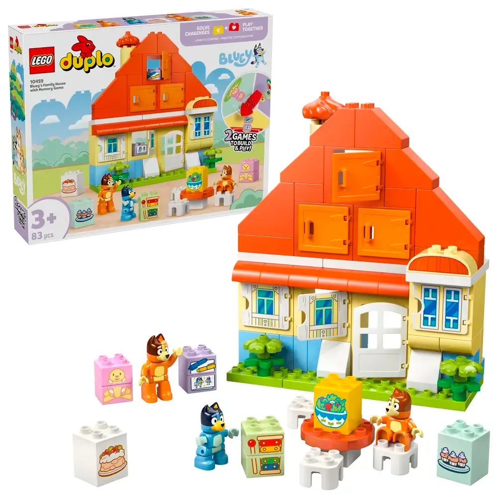 LEGO Duplo Casa da Família da Bluey com Jogo de Memória - 10459