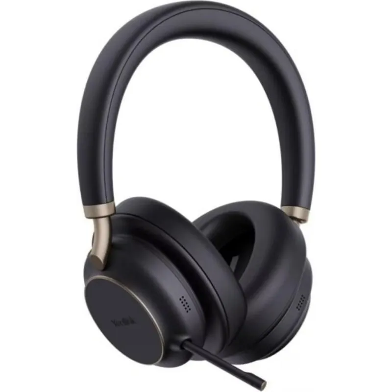 Auriculares Yealink BH76 Plus com fio USB-A/C para escritório Cancelamento de Ruído Preto