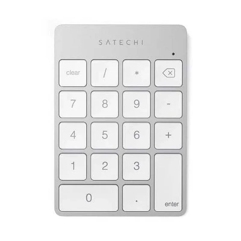 Teclado Satechi SA-ST-KSALKPS Bluetooth compacto numérico prateado universal