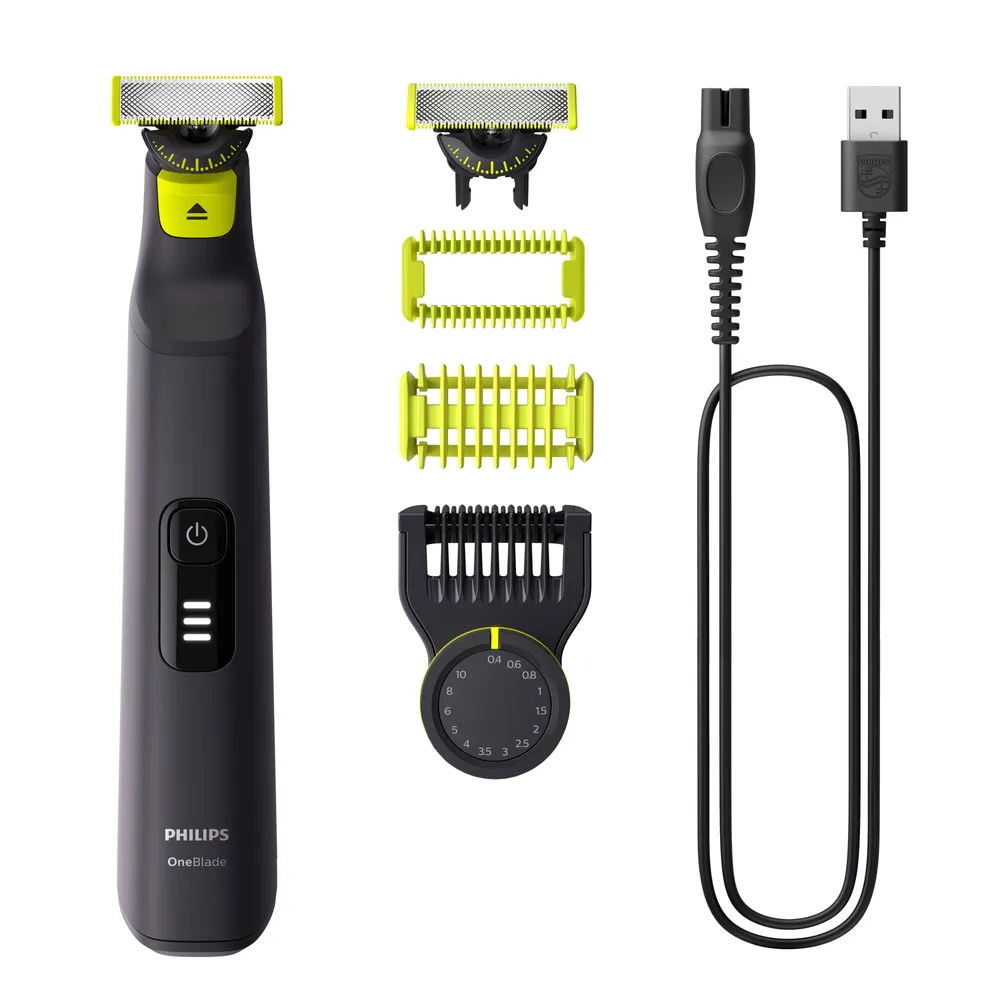Aparador de Barbear Philips OneBlade Pro 360 Face + Body Preto