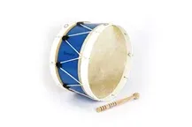 Bombo Tradicional Adamastor Nº5 Azul/Aro Branco 40cm