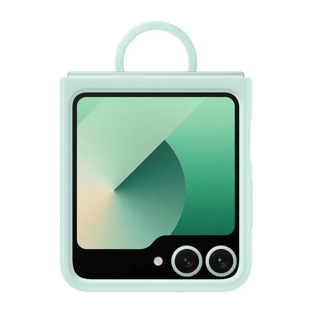 Capa Samsung Silicone com Anel para Galaxy Z Flip6 Menta
