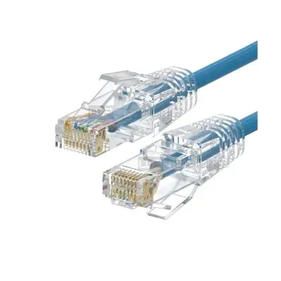 Cabo de Rede WP Rack Cat.6A U/UTP Slim 0.5m Azul