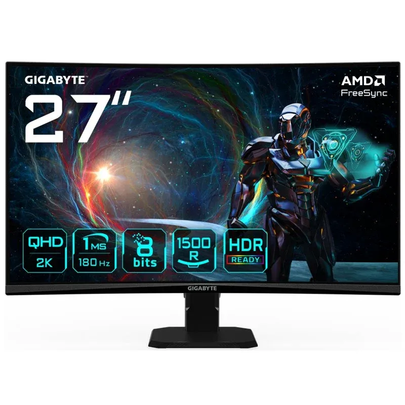 Gigabyte GS27QCA 27" LED VA QHD 180Hz FreeSync Curvo