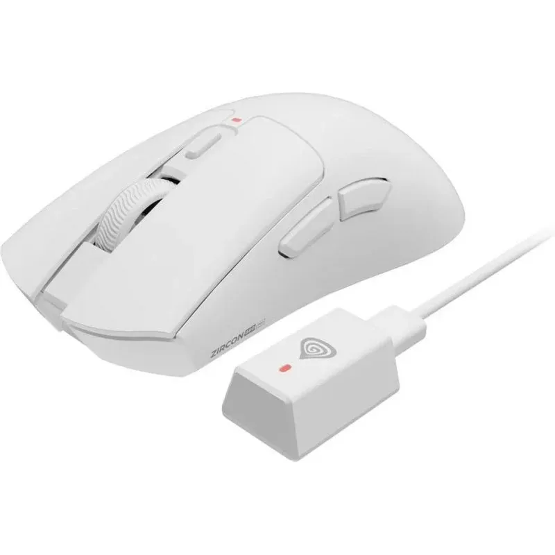Ratón Genesis Zircon 880 Pro Bluetooth RF Wireless 30000 DPI Branco