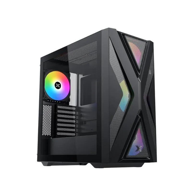Caixa de Computador Caixa Torre Média Xigmatek Hyperion Black Vidro Temperado ATX Gamer