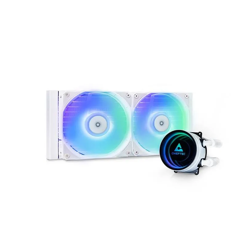 Refrigeración Líquida Chieftec ICEBERG 240-RGB-W 240mm 2 Ventiladores RGB Branco
