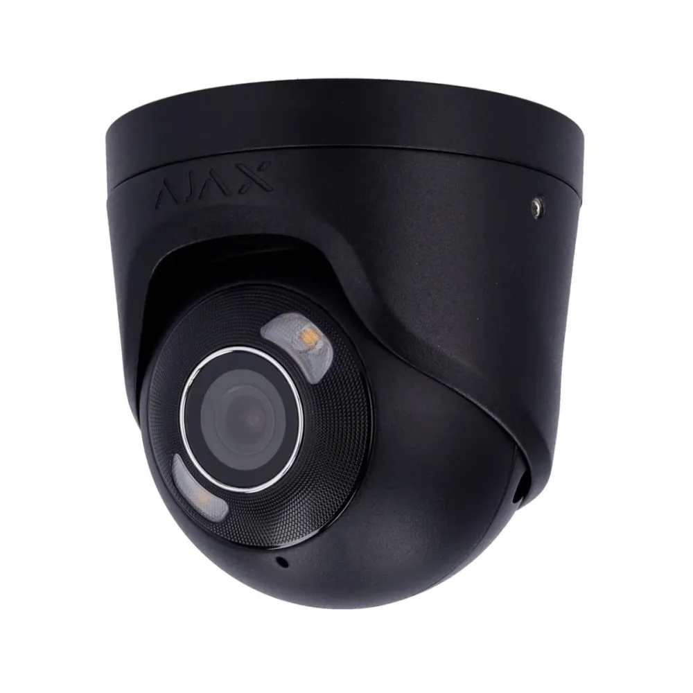 Câmara de Segurança IP Ajax Turret PoE 5MP 2.8mm IP65 IK08 Preta - AJ-TURRETCAM-5-HL-B