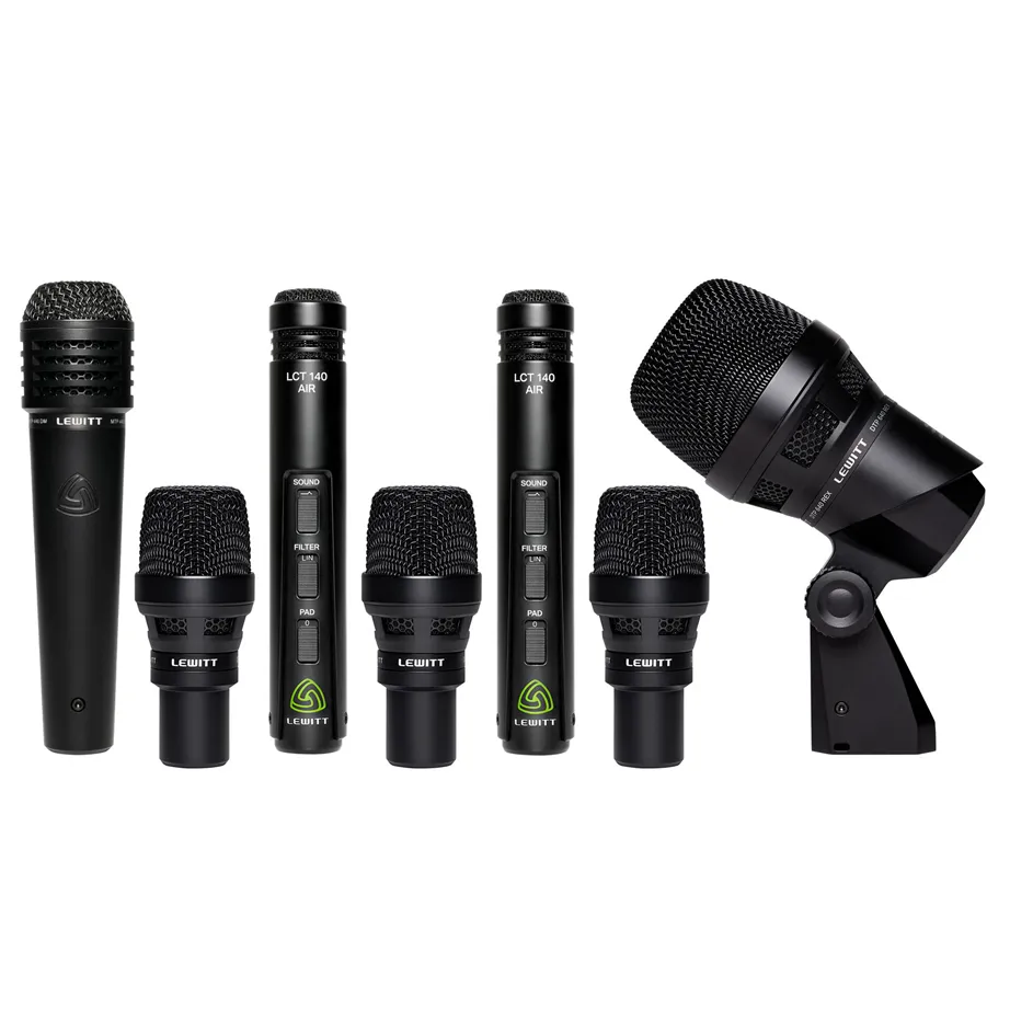 Microfone para Bateria Lewitt Beatkit Pro Kit 7 Microfones