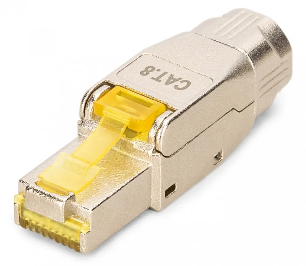 Conector modular RJ45 cat.8.1, PoE++, 25/40GbE, blindado DN-93838