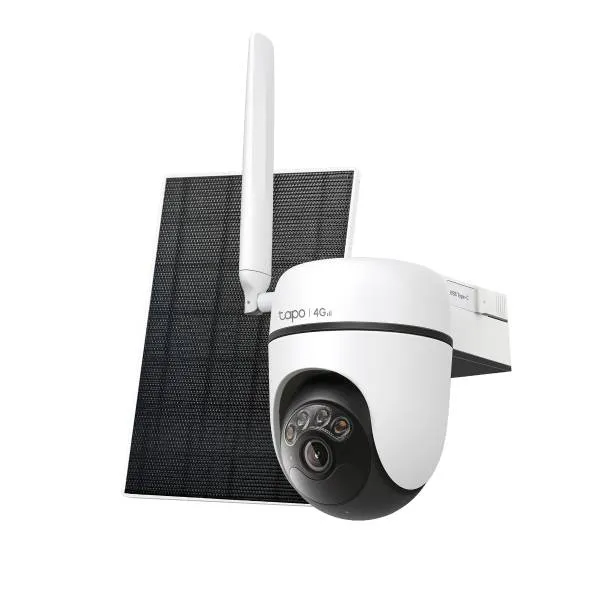 Câmara de Segurança TP-Link Tapo TC90G KIT 2K 3MP Pan/Tilt 4G LTE Outdoor IP65 Security Wi-Fi com Bateria + Painel Solar Tapo A201