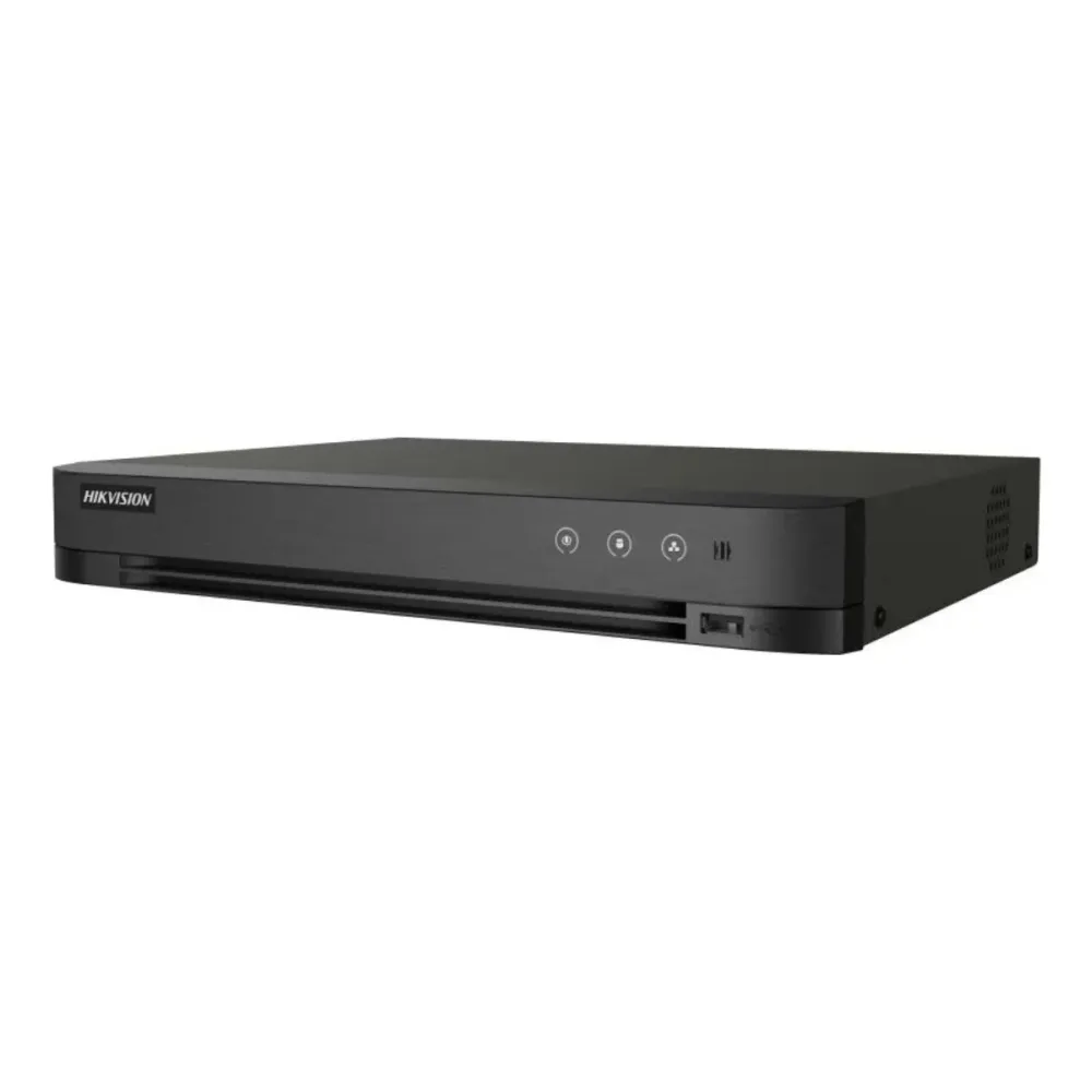 Gravador DVR Hikvision 5n1 Gama PRO 4 Canais 3K AcuSense Preto - iDS-7204HQHI-M1/XT