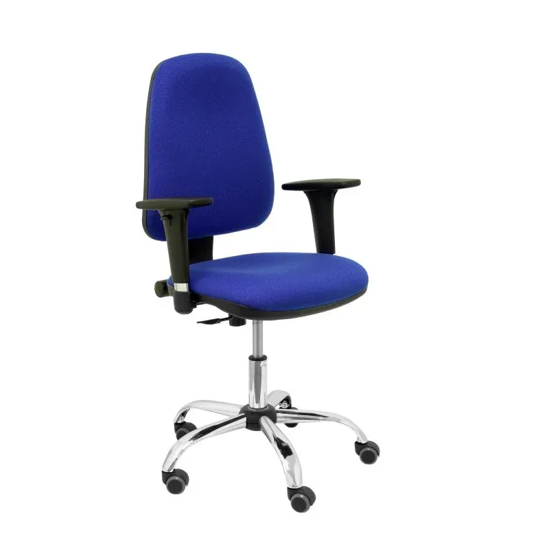 Piqueras y Crespo Socovos Cadeira Bali Azul Braços Reguláveis Cromada