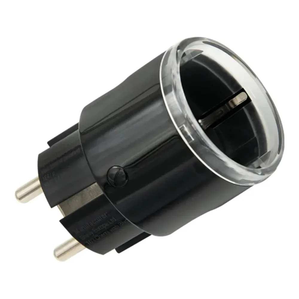 Tomada Inteligente Shelly Plug S MTR Gen3 Preta