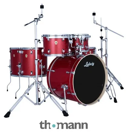 Ludwig Evolution 22" 6pc Crimson Spkl