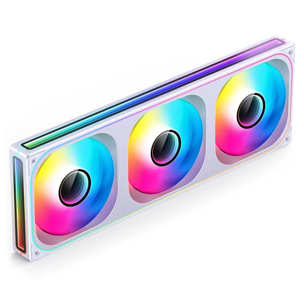 Ventoinha Jonsbo ZB-360 RGB Single-Frame Brancas - Tripla Ventoinha 120mm ( 360mm )