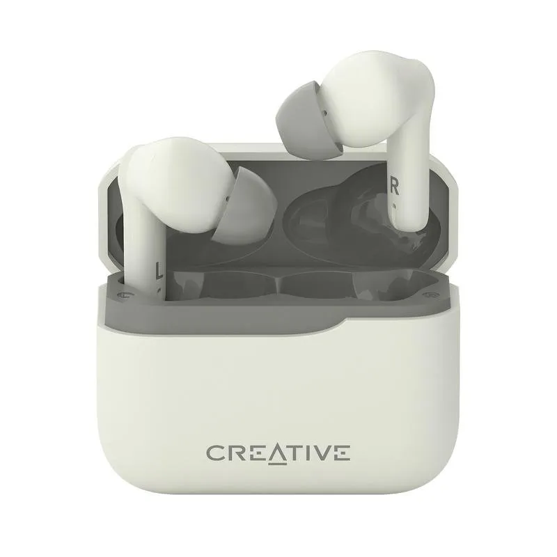Auriculares Creative Zen Air Plus sem fios Bluetooth com Cancelamento de Ruído creme