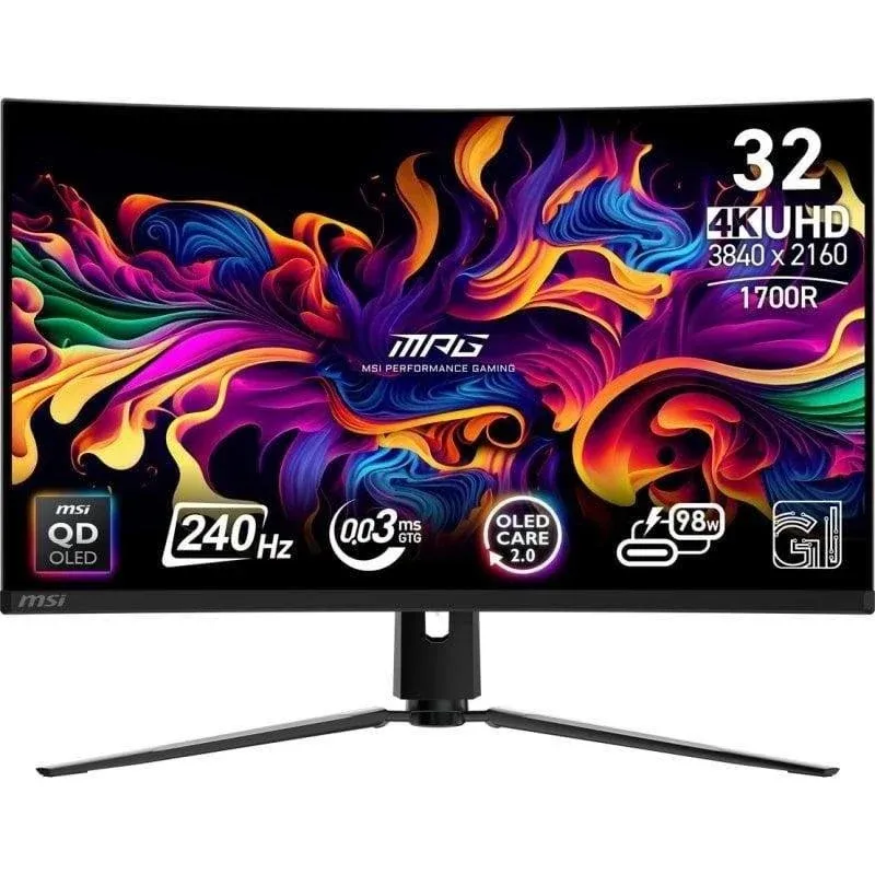 Monitor MSI MPG 321CURX QD-OLED 31,5" UltraHD 4K 240Hz Curvo QD-OLED USB-C 0,03ms