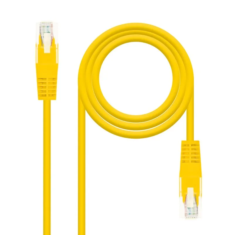Cabo rede rj45 cat.6 utp awg24 amarelo 1.0 m
