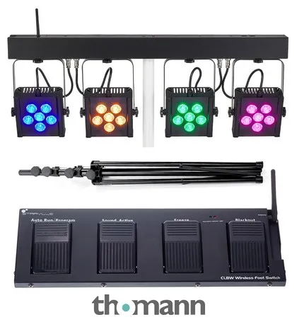 Stairville CLB8 Compact LED Bar 8 Bundle
