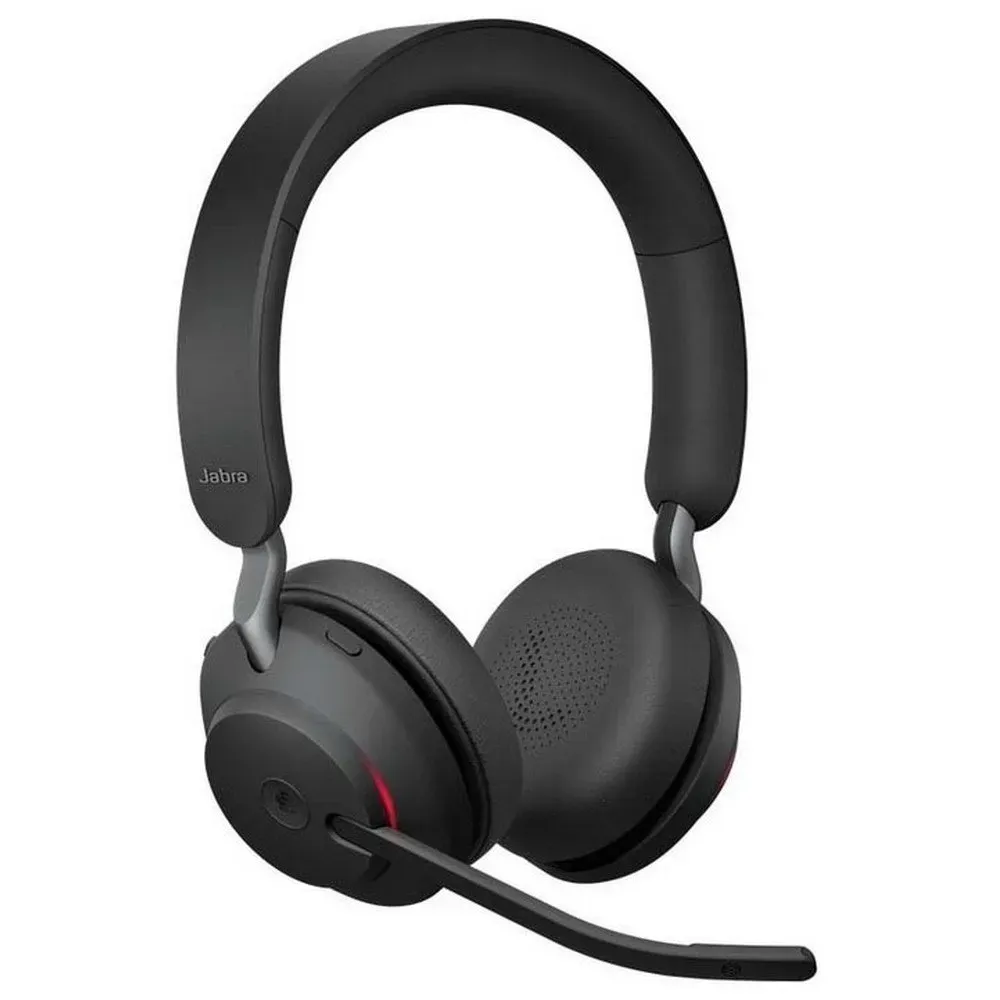 Jabra Evolve2 65 Headset Sem Fios Preto + Suporte de Carga USB-C