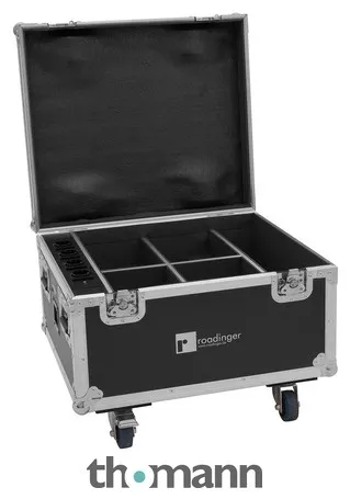 Roadinger Flightcase 4x AKKU IP PAR 7