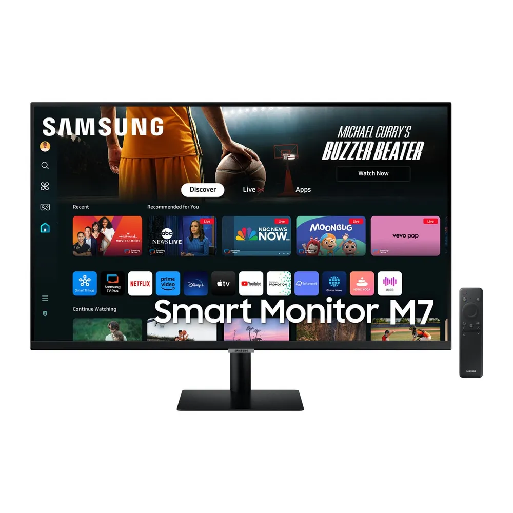 Monitor Samsung Smart Monitor M70D 32" VA 4K UHD 60Hz Preto (2024)