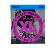 Jogo cordas guitarra elétrica D'Addario EXL120 009-042
