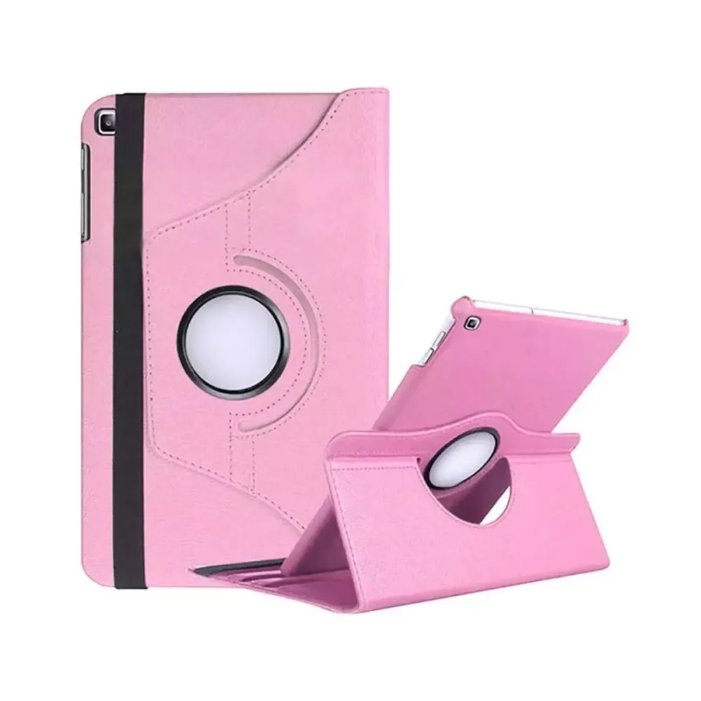 Capa Giratória Compatível T220 Samsung Tab A7 Lite Rosa