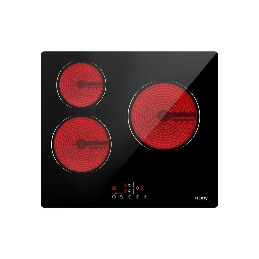 Placa Vitrocerâmica LT3-22 3 Zonas 5500W (Preto) - ISEASY