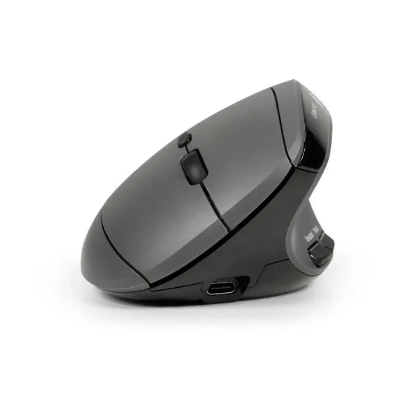Ratón BakkerElkhuizen MidWay Bluetooth USB-C 4000DPI Cinzento Preto Ergonómico