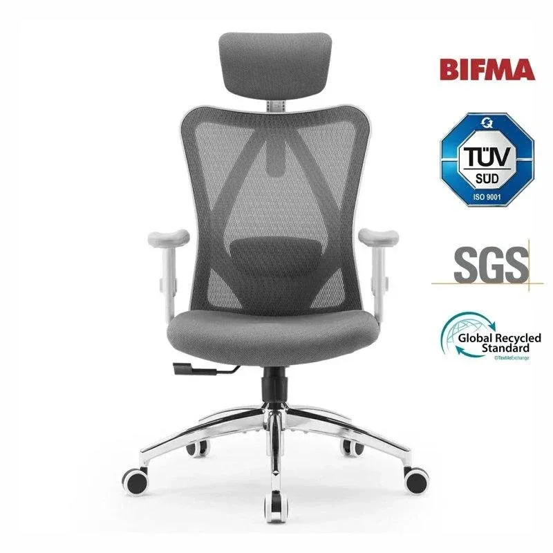 Cadeira de Escritório Ergonómica Sihoo M18 - Suporte 4 Pontos - Malha Transpirável - 150 Kg