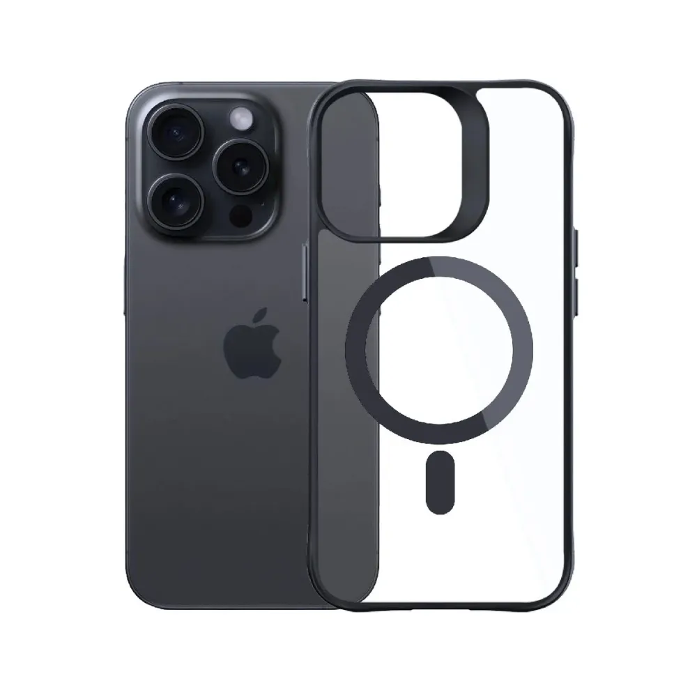 Capa Satin Armor 3MK iPhone 15 Pro Max Preta