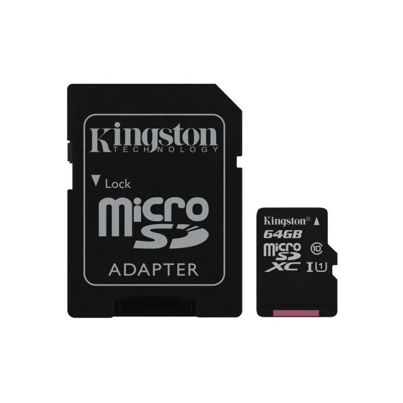 Kingston SDC10G2/64GB MicroSDXC 64GB Classe 10 UHS-I 45MB/s Resistente à Água/Choques