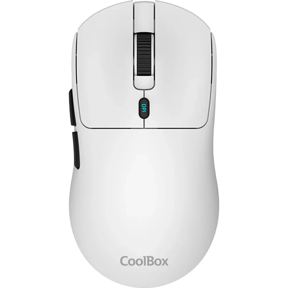 Rato Gaming CoolBox W03 RF Wireless + Bluetooth + USB Type-C Ótico 10000 DPI Branco