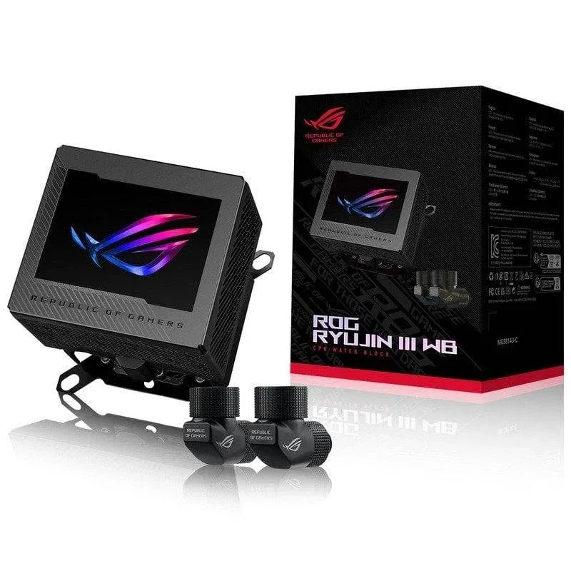 Refrigeração Líquida ASUS ROG Ryujin III WB LCD 3,5" 1 Ventoinha Integrada