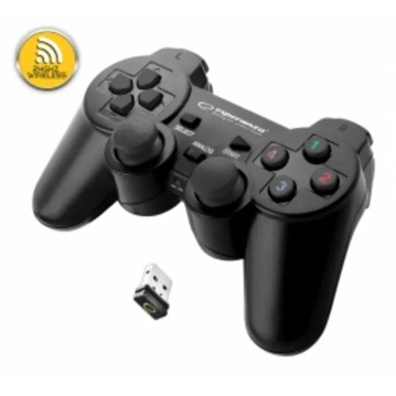 Gamepad Esperanza EGG108K PC Playstation 3 Analógico Digital USB Preto