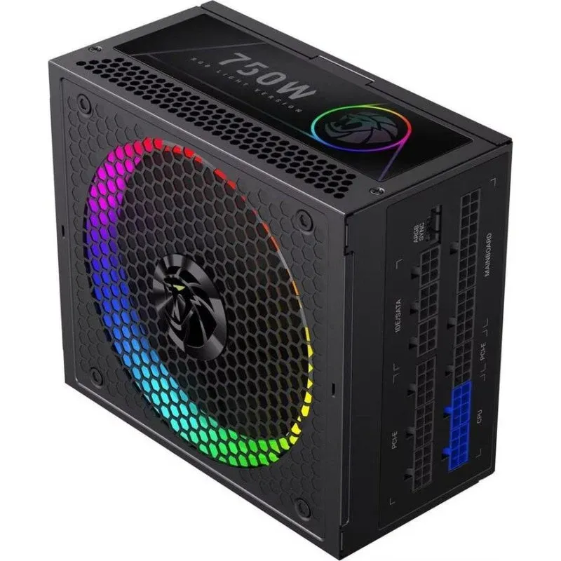 Fonte Alimentação Fonte de Alimentação GameMax RGB 750G 750W Certificação 80+ Gold RGB