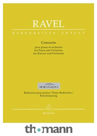Bärenreiter Ravel Concerto for Klavier