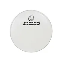 Pele Bombo de Marcha Jinbao White Gloss 24"