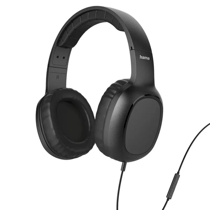 Auriculares Hama Fun C com fio USB-C chamadas e música, microfone, pretos
