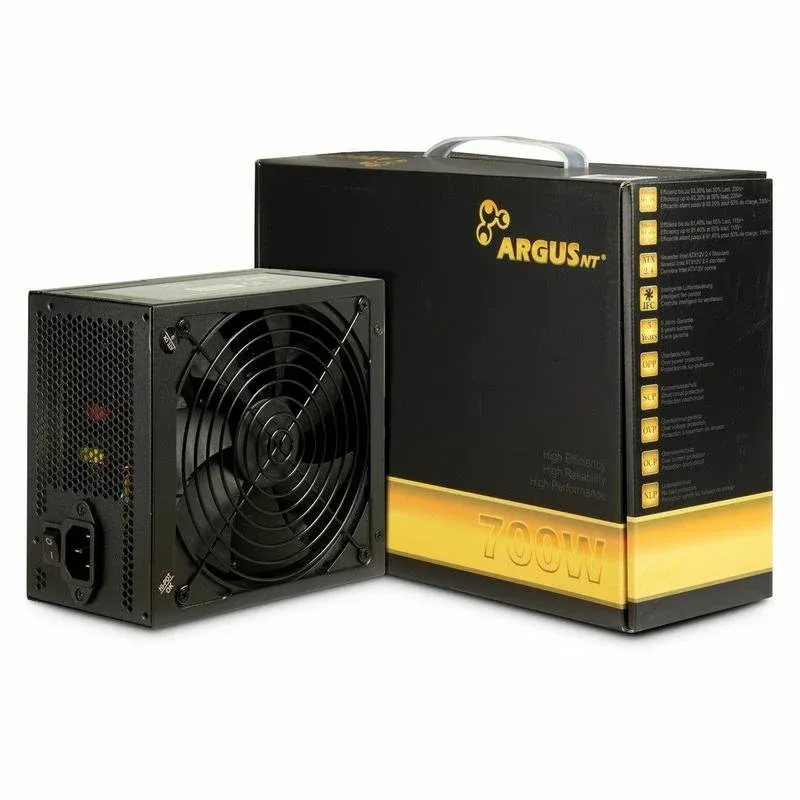 Fonte Alimentação Fonte de Alimentação Inter-Tech ArgusNT GPS-700 700W Certificação 80 PLUS Gold não modular