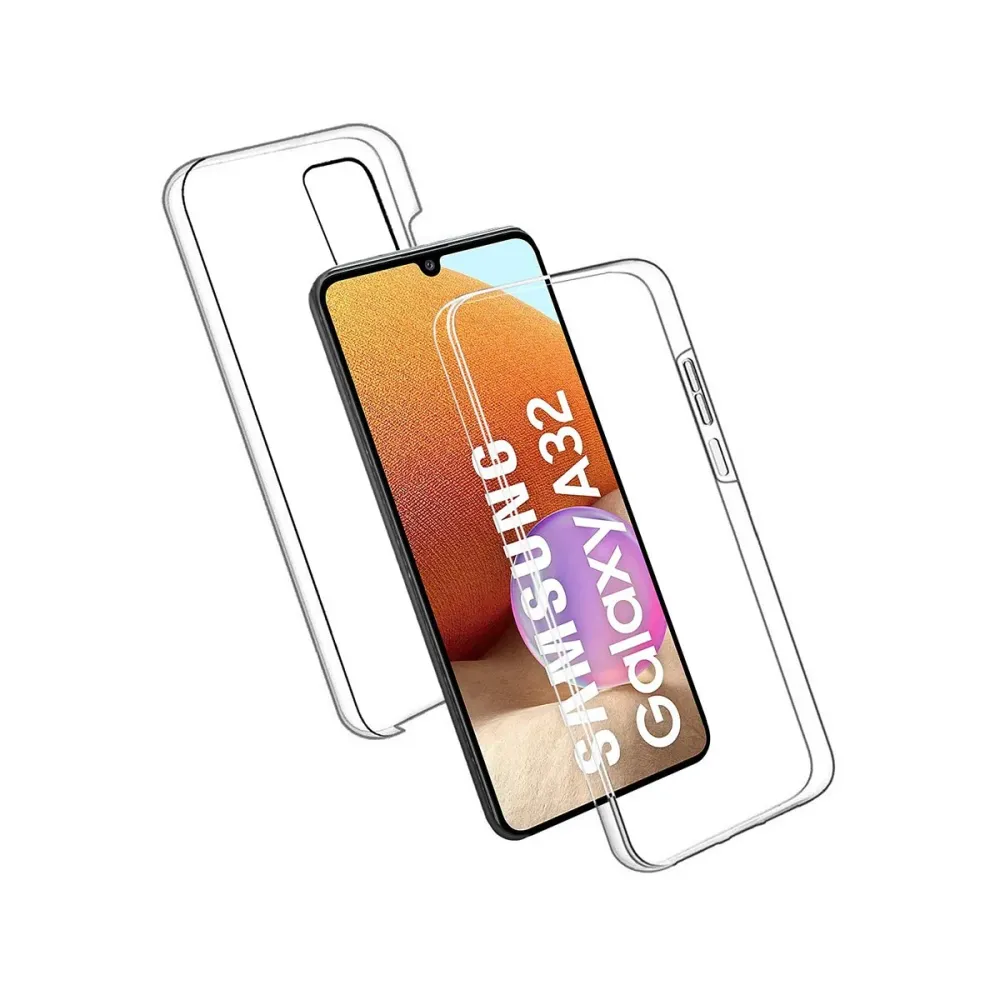 Capa Silicone Frente e Verso Samsung Galaxy A32 4G Transparente