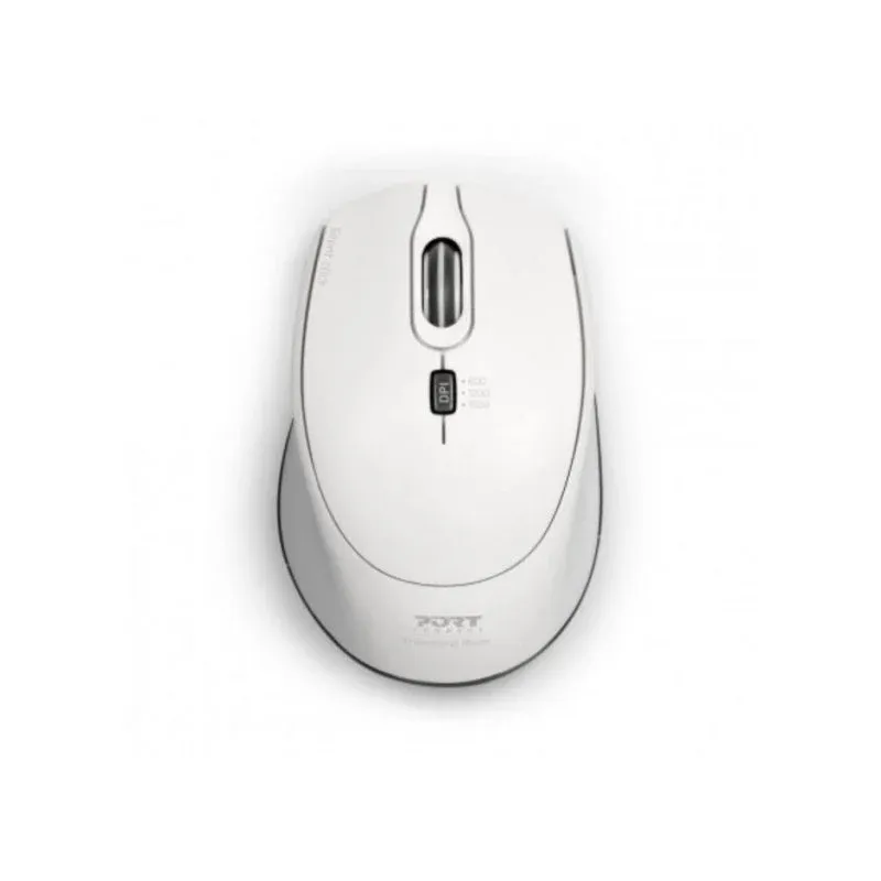 Rato Port Designs 900714 Ambidestro RF Wireless 1600 DPI Branco USB-C