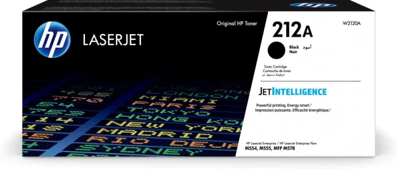 HP 212A - Preto - original - LaserJet - cartucho de toner (W2120A) - para Color LaserJet Enterprise M555, MFP M578, LaserJet Enterprise Flow MFP M578