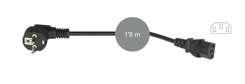 Cabo Alimentação Schuko 1.8M Preto - SR-420