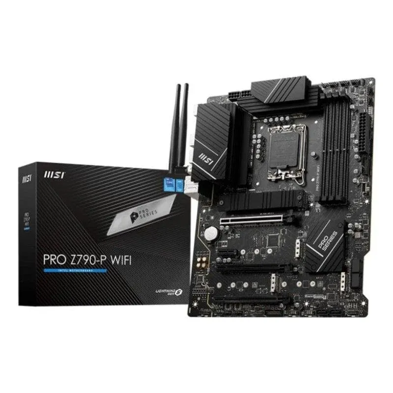 Motherboard MSI PRO Z790-P WIFI Intel Z790 LGA1700 DDR5 ATX WiFi 6 Bluetooth 5.3